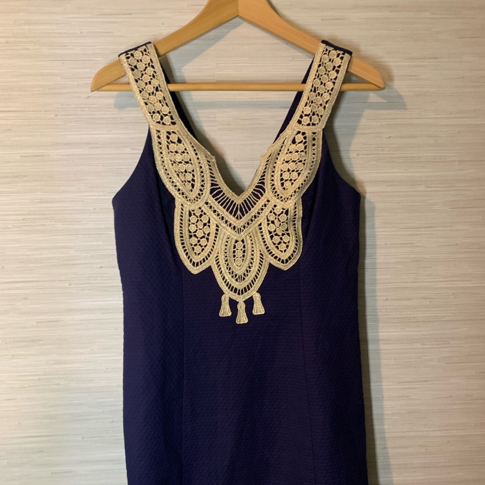 NWT Lilly Pulitzer Largo Shift Dress in True Navy